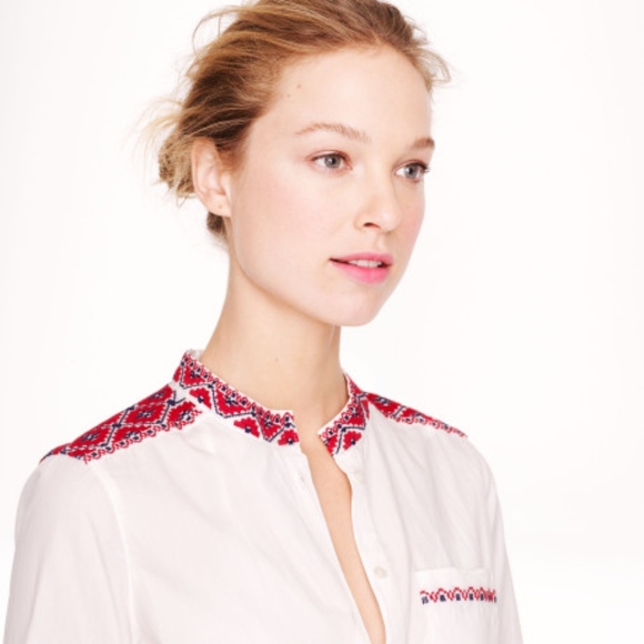 J.Crew Embroidered Tunic - Beach Coverup, Sz. S - Picture 5 of 8